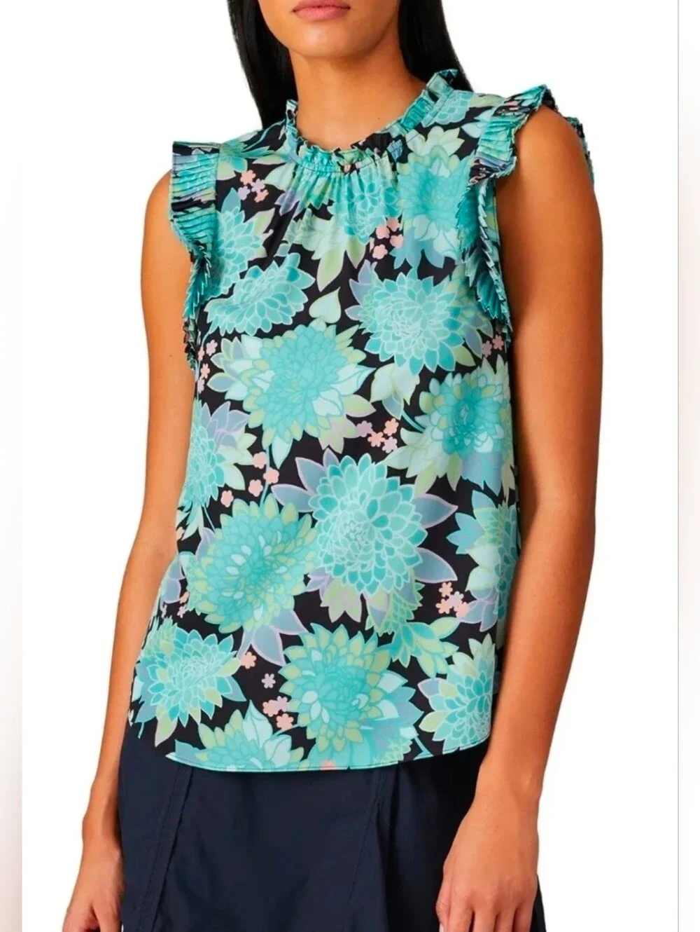 New Kate Spade Dahlia Bloom Top. Size XS